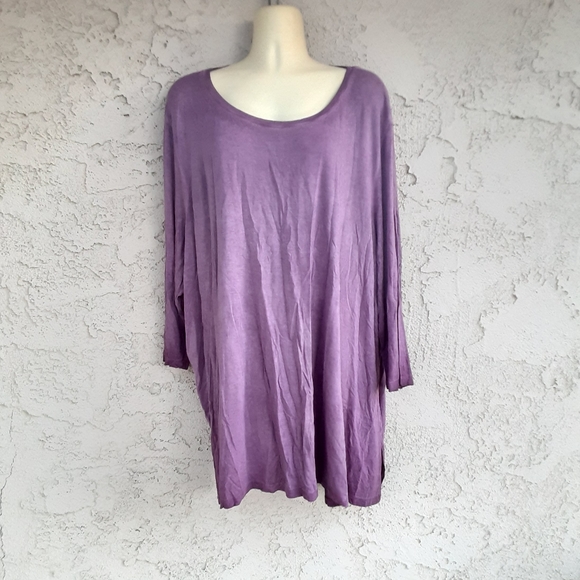 NORDSTROM RACK 3X Grape Brandy Women Blouse top - Picture 6 of 6